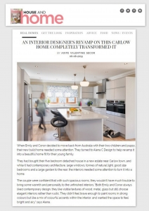 House and Home, AlenaCDesign project feature